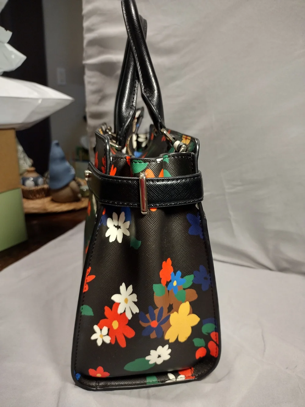 kate spade Black Floral Satchel